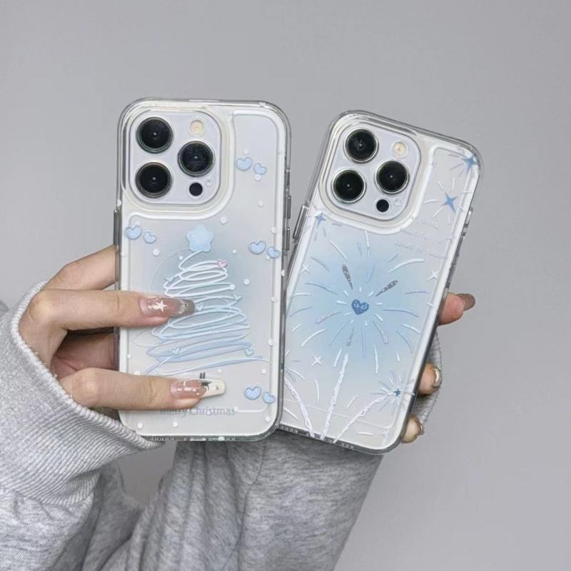 炫彩圣诞树太空适用于苹果iPhone15pro软壳iphone14复古13/12/78p