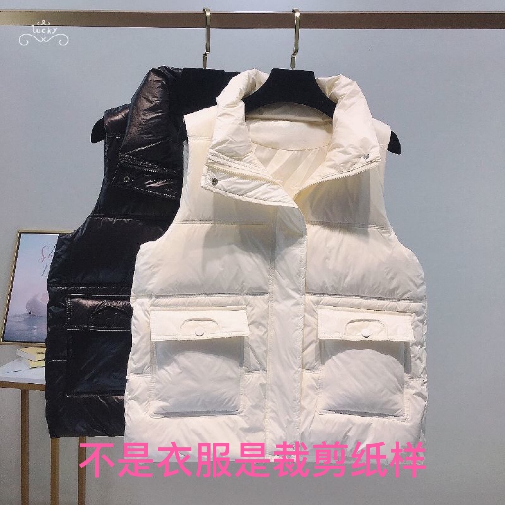 C8885纸样女士羽绒马甲裁剪纸样