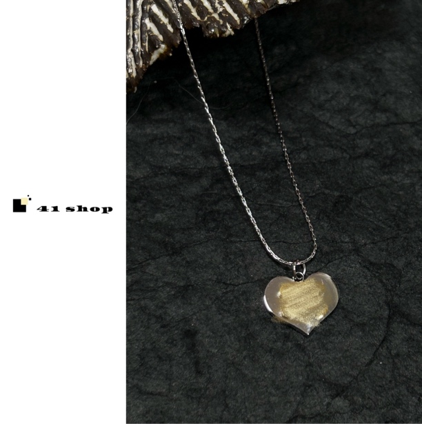 铜合金项链 B118爱心精致项链