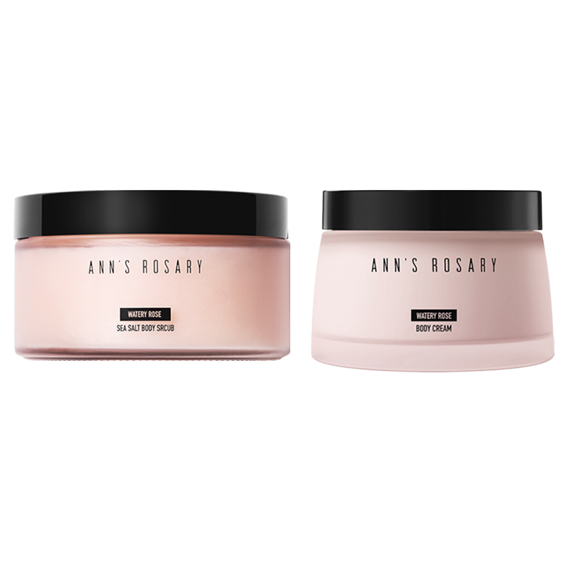 ANNS ROSARY/安的玫瑰庄园清水玫瑰磨砂膏身体乳套组送身体乳60g