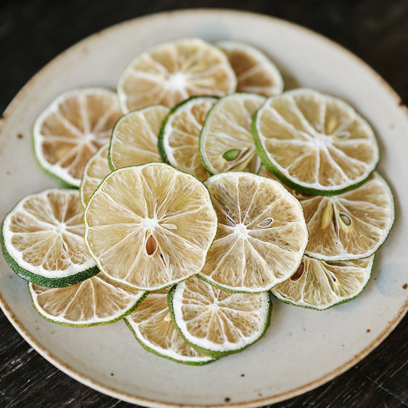 乐作｜青柠檬片 低温烤干 锁住营养 清香清新温水泡饮 手工横切