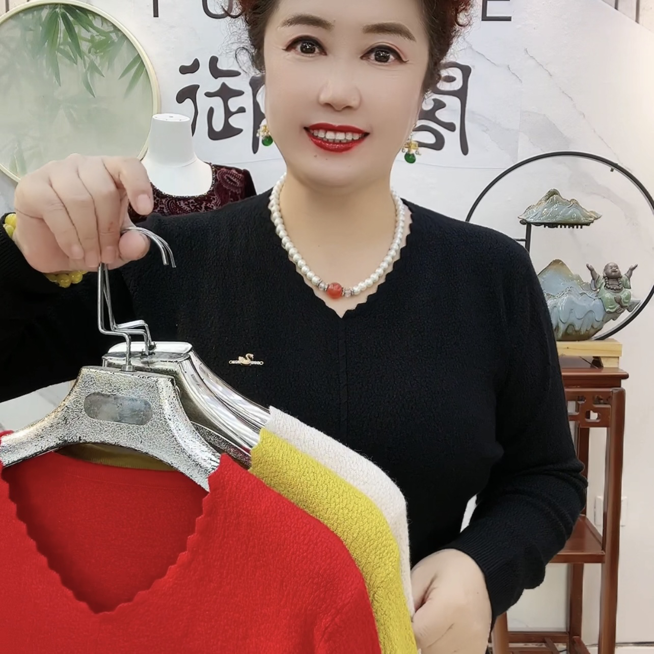 新版小天鹅定位女神打底衫中老年妈妈装长袖时尚百搭女士秋冬