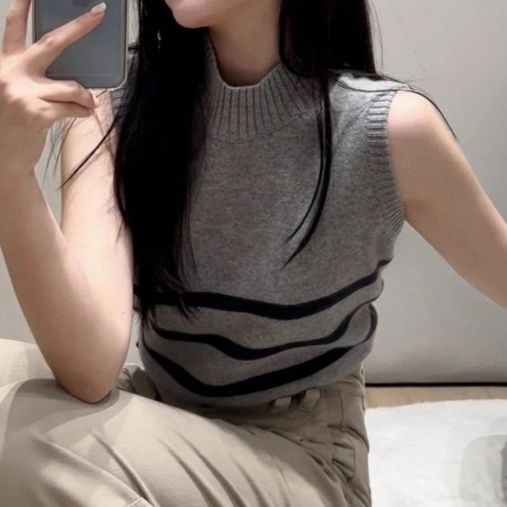 16326【哎呦家】针织马甲