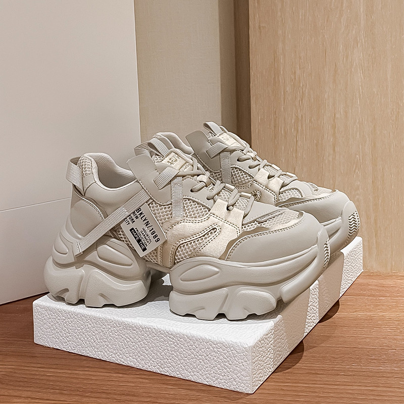 秋冬季回力休闲透气老爹鞋女2023秋冬新款时尚复古厚底炸街运动鞋