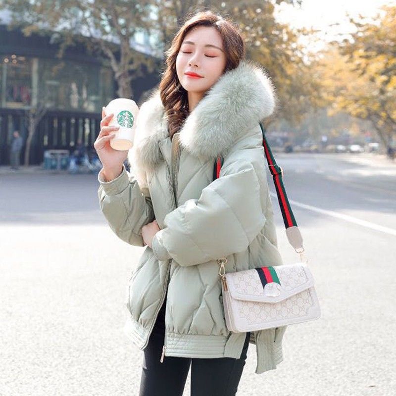 YAYA鸭鸭白鸭绒羽绒服女2024新款女短款学生韩版宽松外套潮ins冬