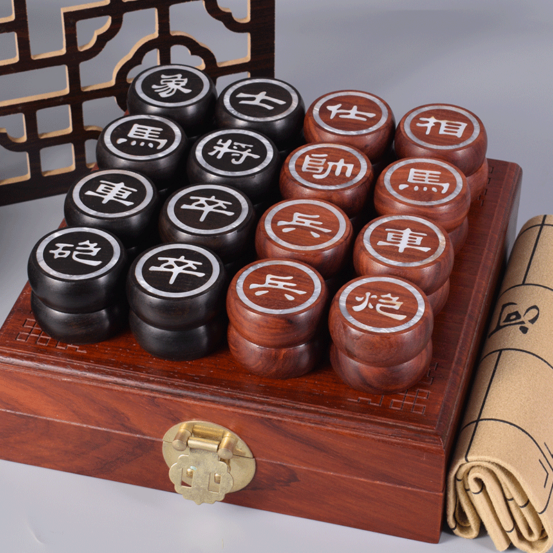 御圣螺钿象棋5分家用大号贝壳单边素面家用高档收藏