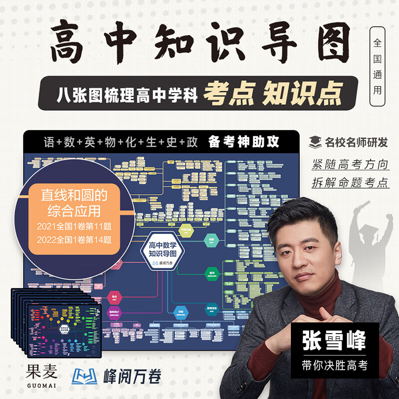高中知识导图（张雪峰老师助力考生金榜题名！涵盖高中语数英物化