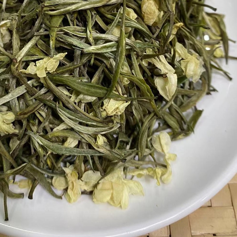 【茉莉银针】三窨一炒浓香型新茶特级茉莉花茶50g装