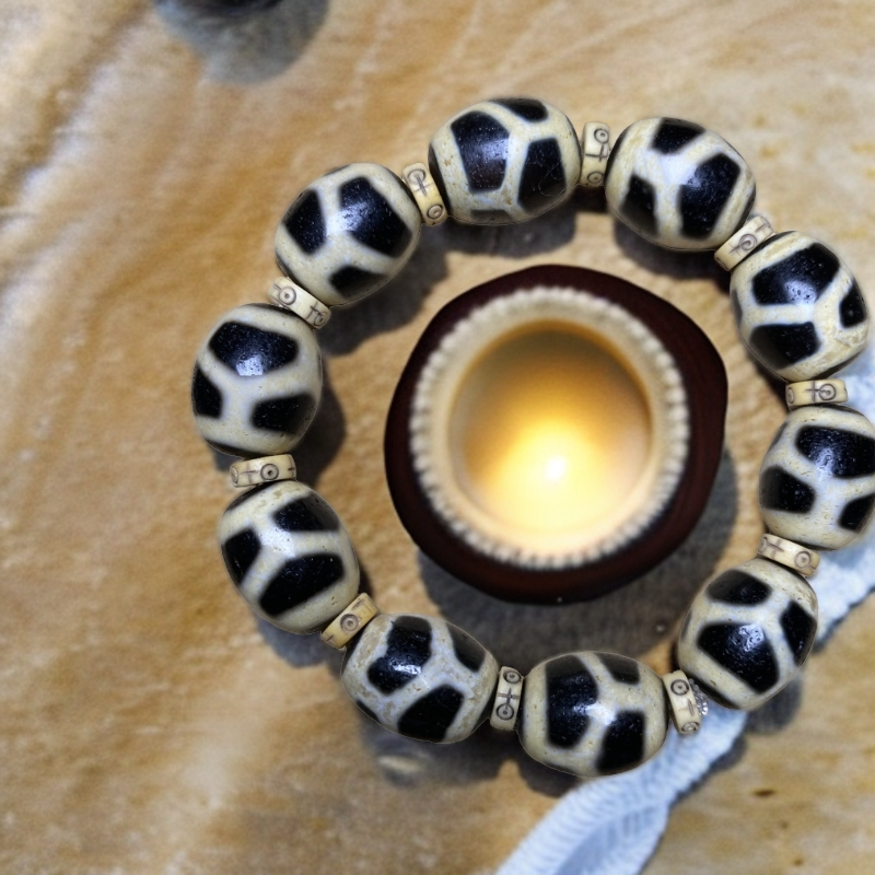 玛瑙牙黄龟甲达洛手串皮壳老气油润