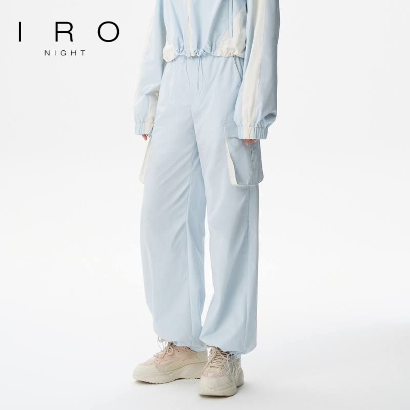 【流光风】【刘亦菲同款】IRO直筒休闲裤运动双口袋慵懒风法式轻奢