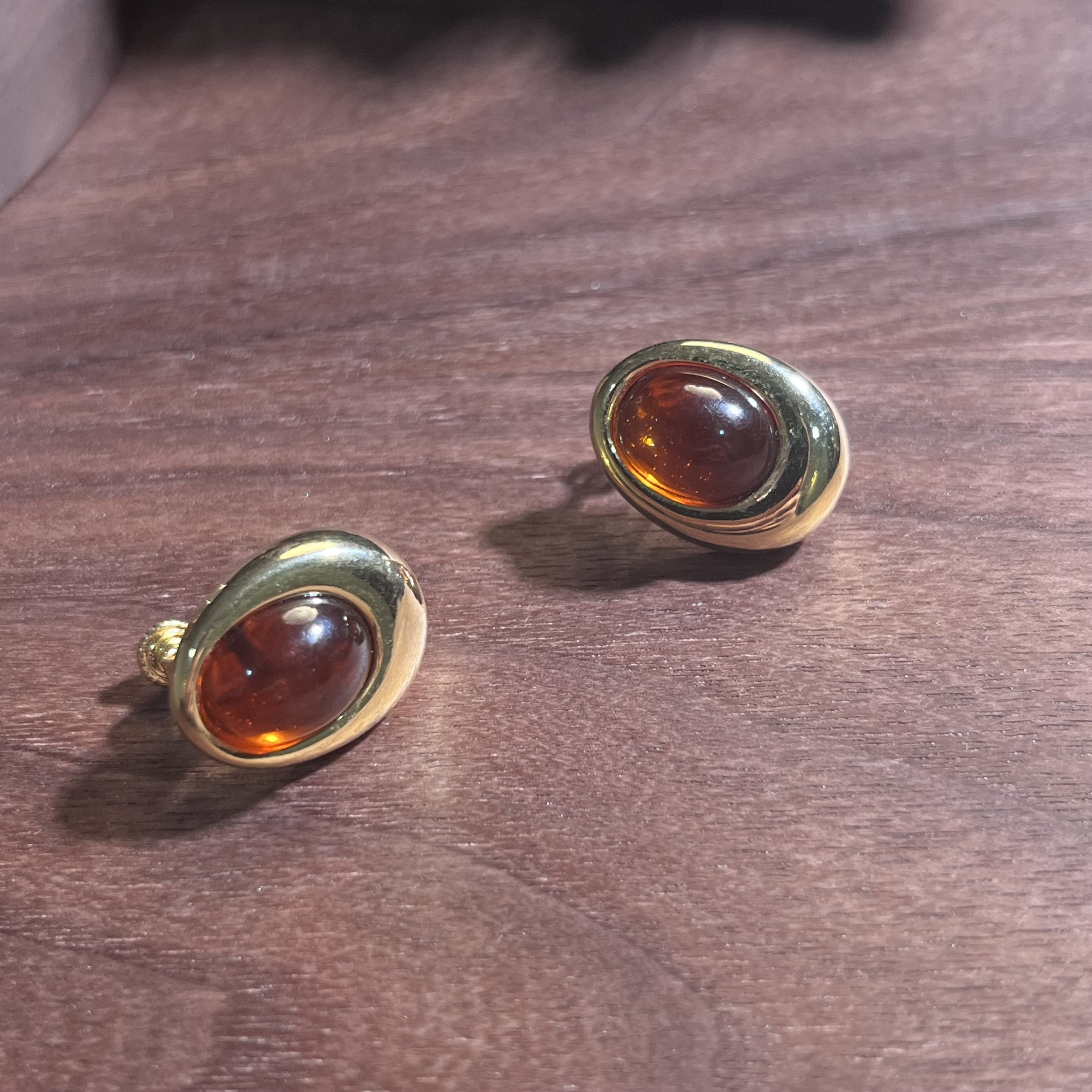 铜合金合成锆石耳饰 皓楠/中古vintage/NAPIERO耳饰/1000428039