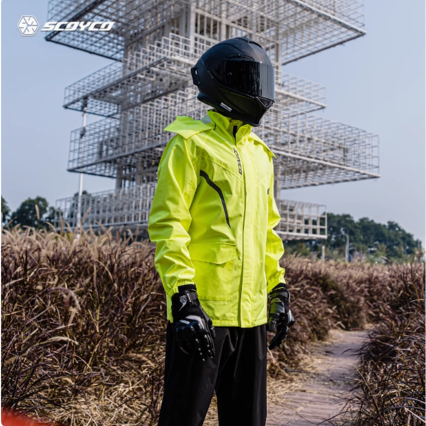 赛羽摩托车骑行雨衣雨裤套装分体雨燕防风反光防水四季男RC10