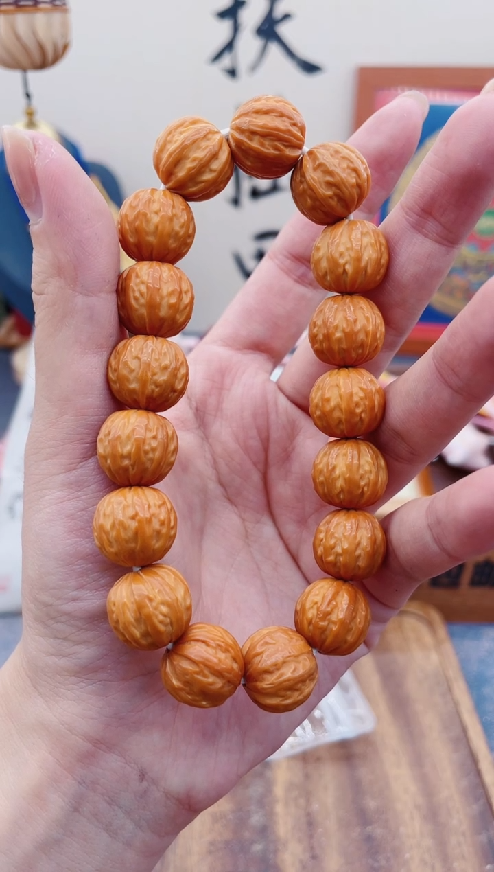 【闪购商品】猴头核桃手串猴头瓜珠卡15mm