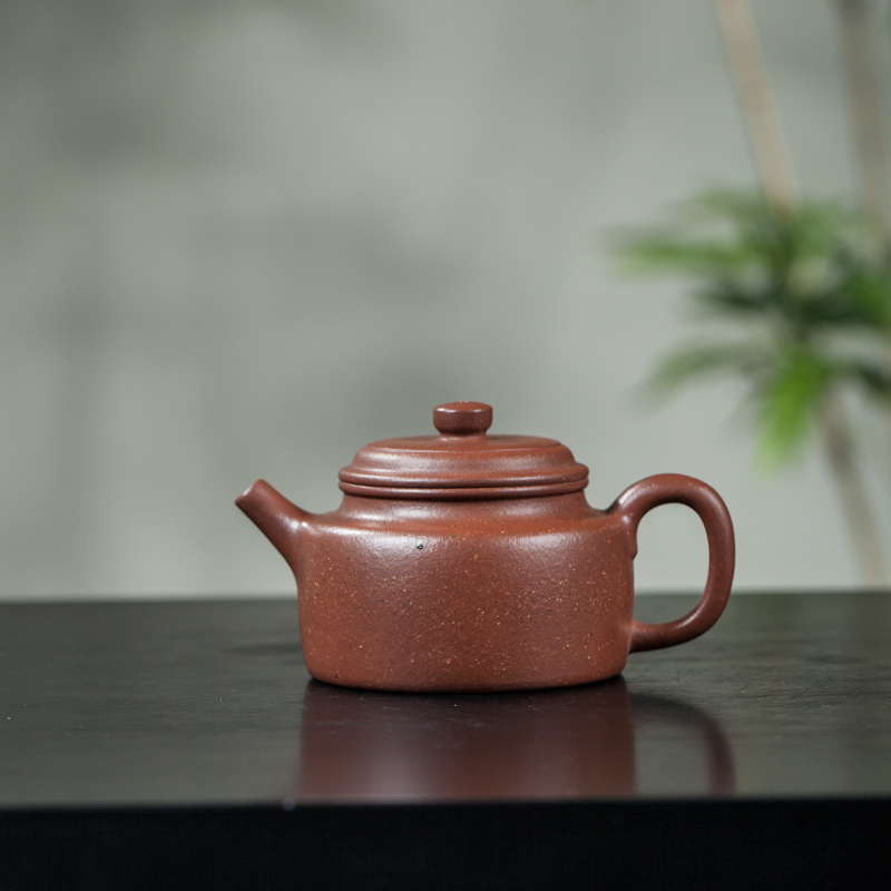《德中壶》黄龙山原矿红降坡泥小品容量约160毫升全手工性价比款