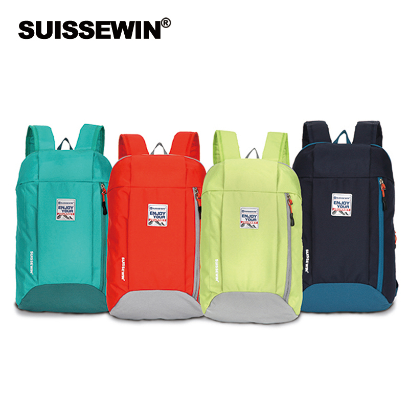SUISSEWIN时尚小清新双肩包女休闲小背包补课便携背包男学生书包