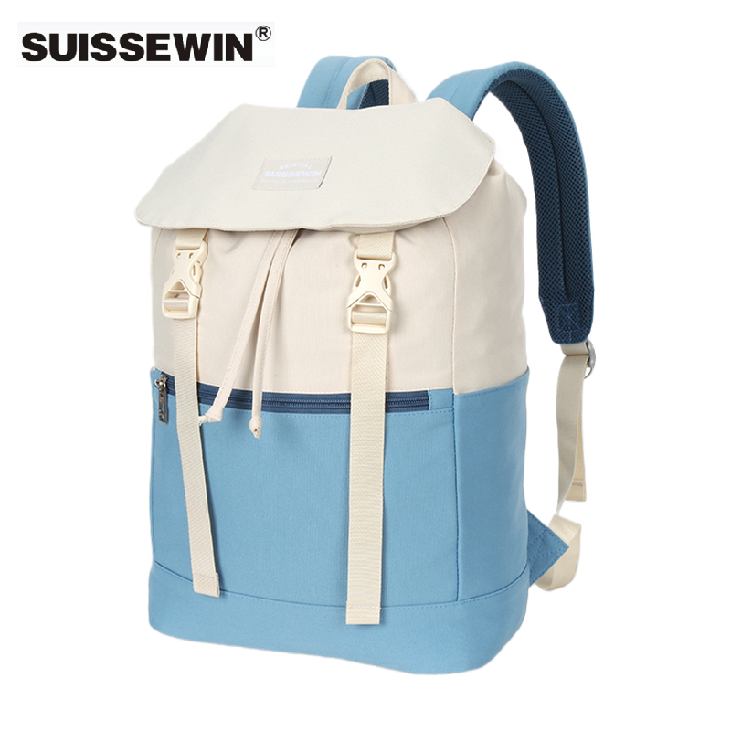SUISSEWIN22新款小清新百搭背包休闲运动户外时尚双肩包学生书包