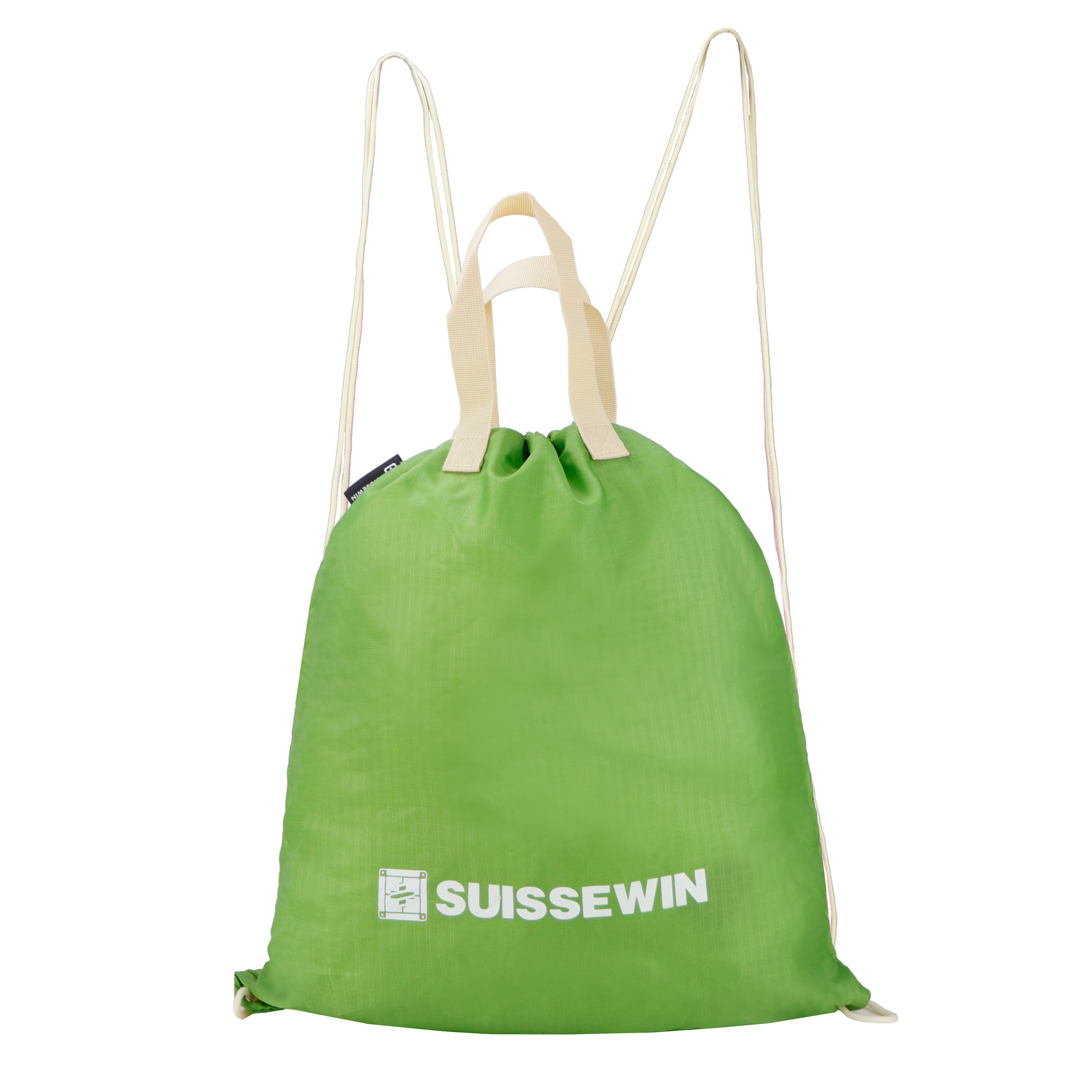 SUISSEWIN瑞士军刀可折叠轻便抽绳双肩包防水尼龙抽带束口收纳袋