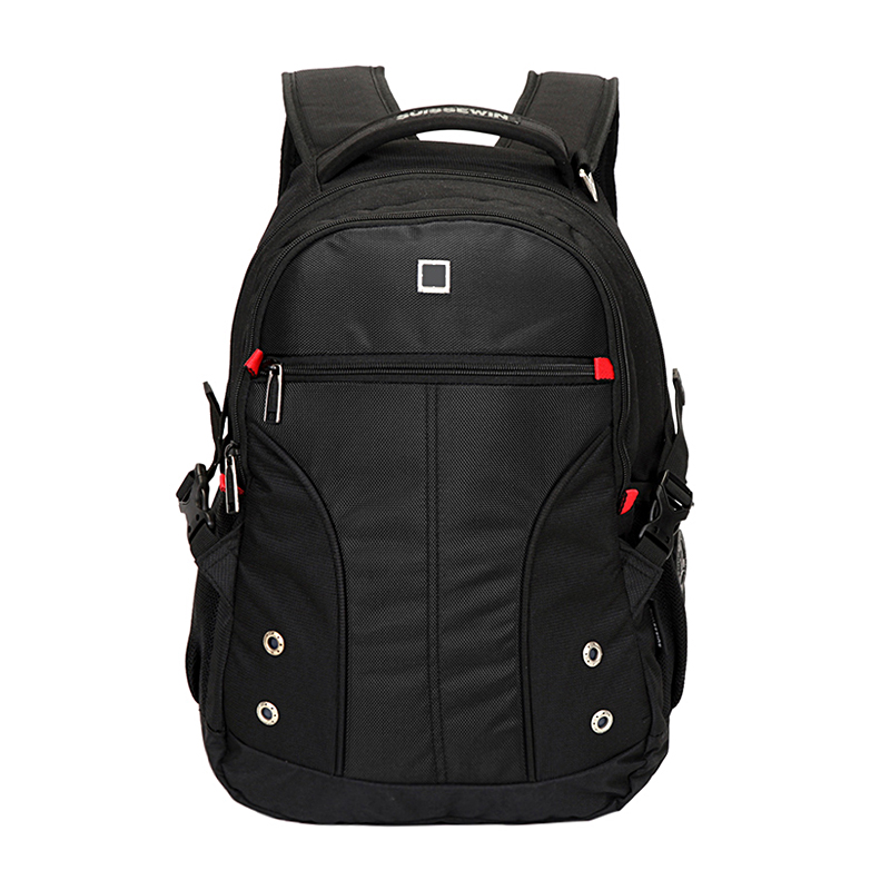 SUISSEWIN男士户外休闲防水多功能商务轻便加大加厚耐磨双肩包