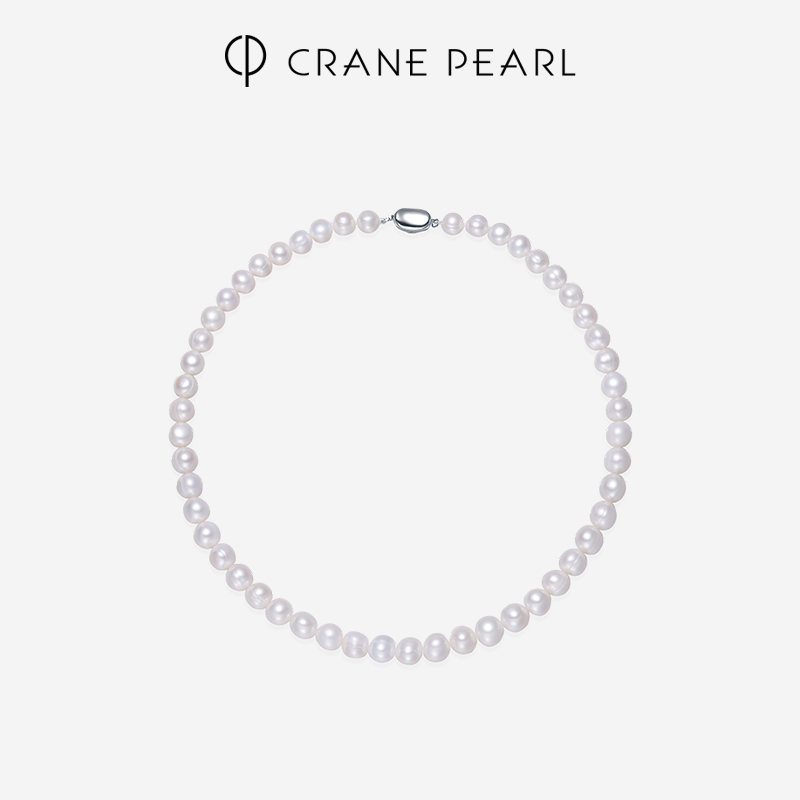 【好物精选】京润珍珠蔻润系列初语无核淡水珍珠项链近圆形简约