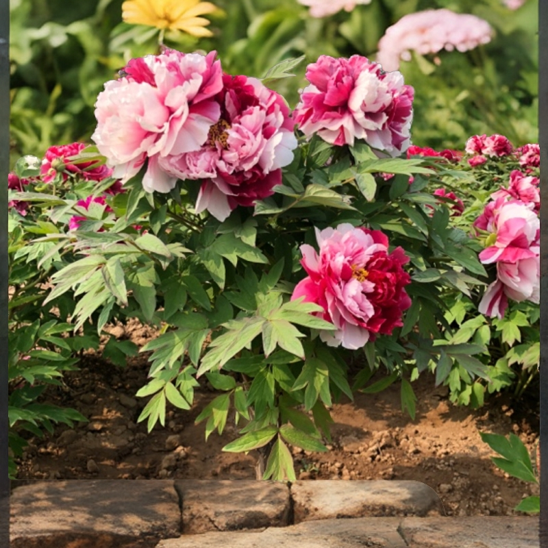 菏泽独杆牡丹岛锦