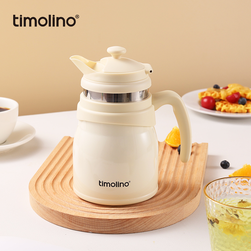 美国Timolino保温焖泡壶家用办公带过滤网花茶壶大容量