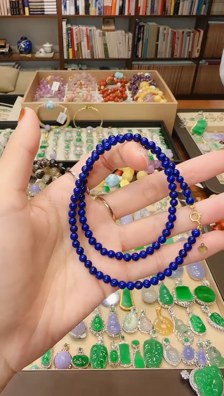 【闪购商品】青金石颈饰未镶嵌素圈青金石项链