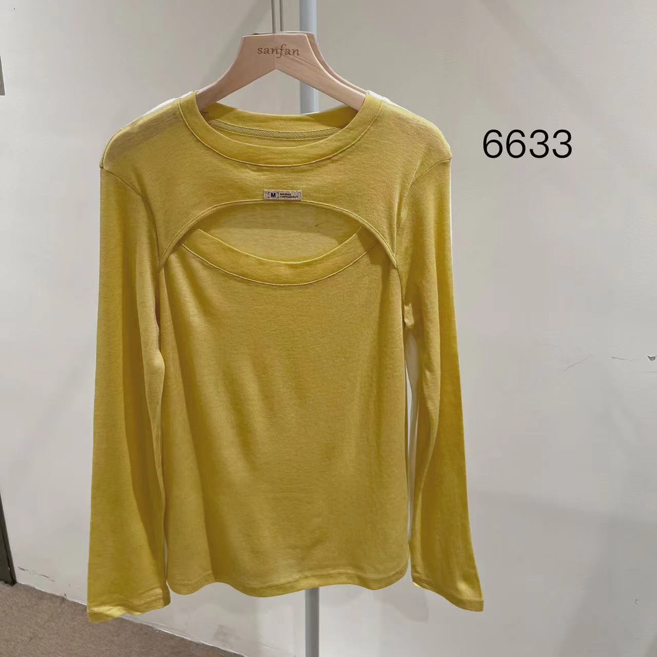6633 （部分无水洗唛，介意慎拍）SANFAN新款针织衫