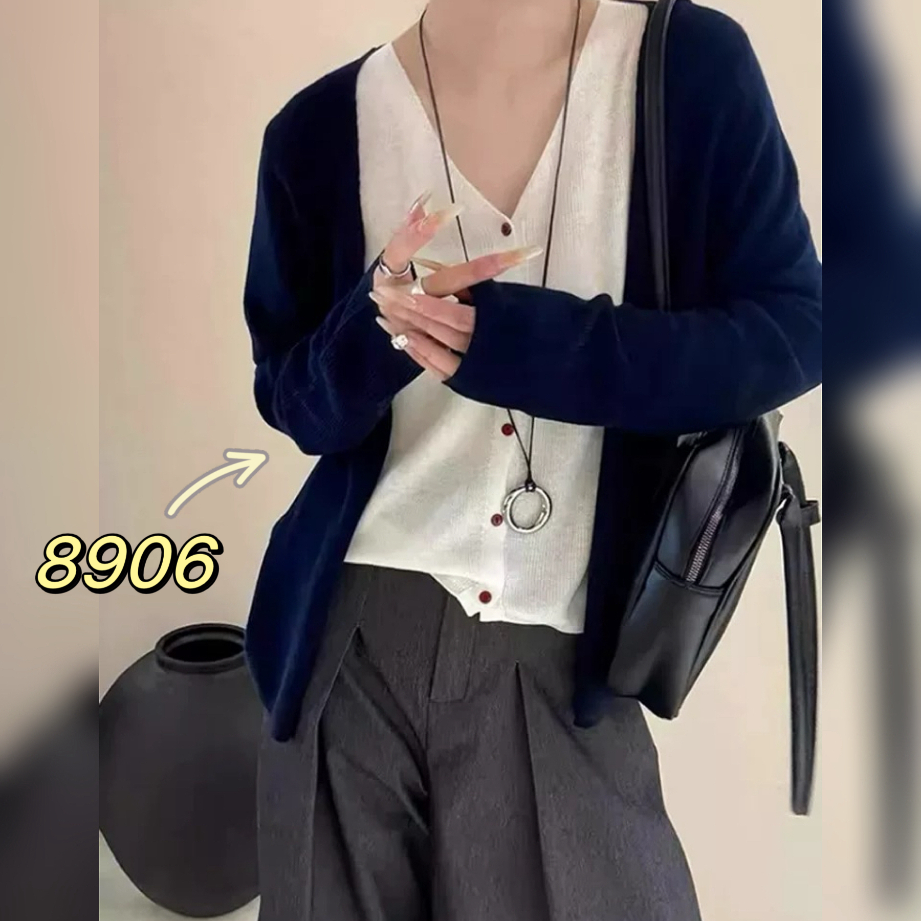 8906（部分无水洗唛，介意慎拍）SANFAN新款针织衫