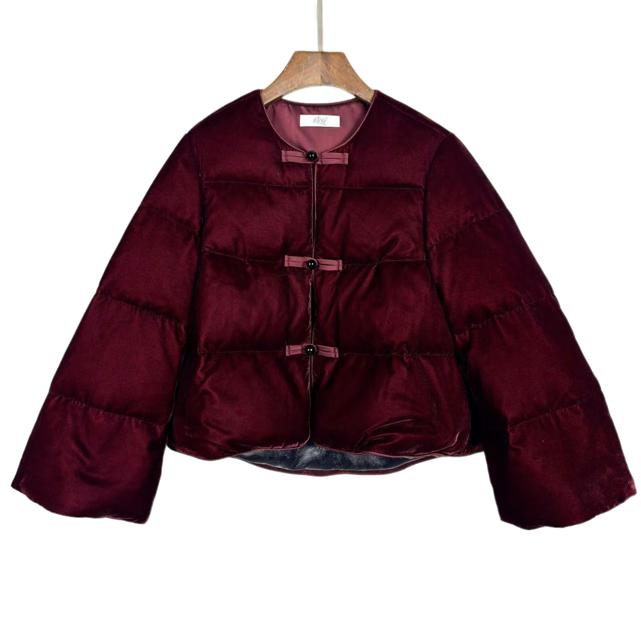 朱总原创设计2024138新款丝绒鹅绒服