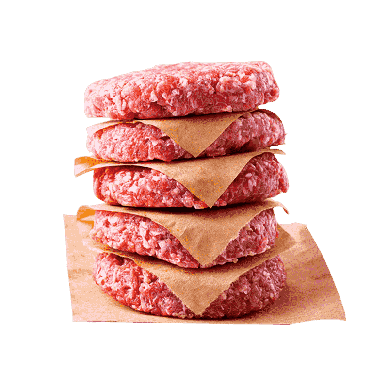 华牧鲜【便捷营养早餐】俄罗斯谷饲牛肉饼80g*13 儿童汉堡早餐肉饼