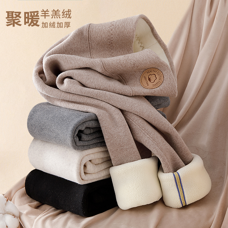 女童打底裤秋冬款加绒裤子儿童保暖棉裤冬季外穿女大童加厚一体绒