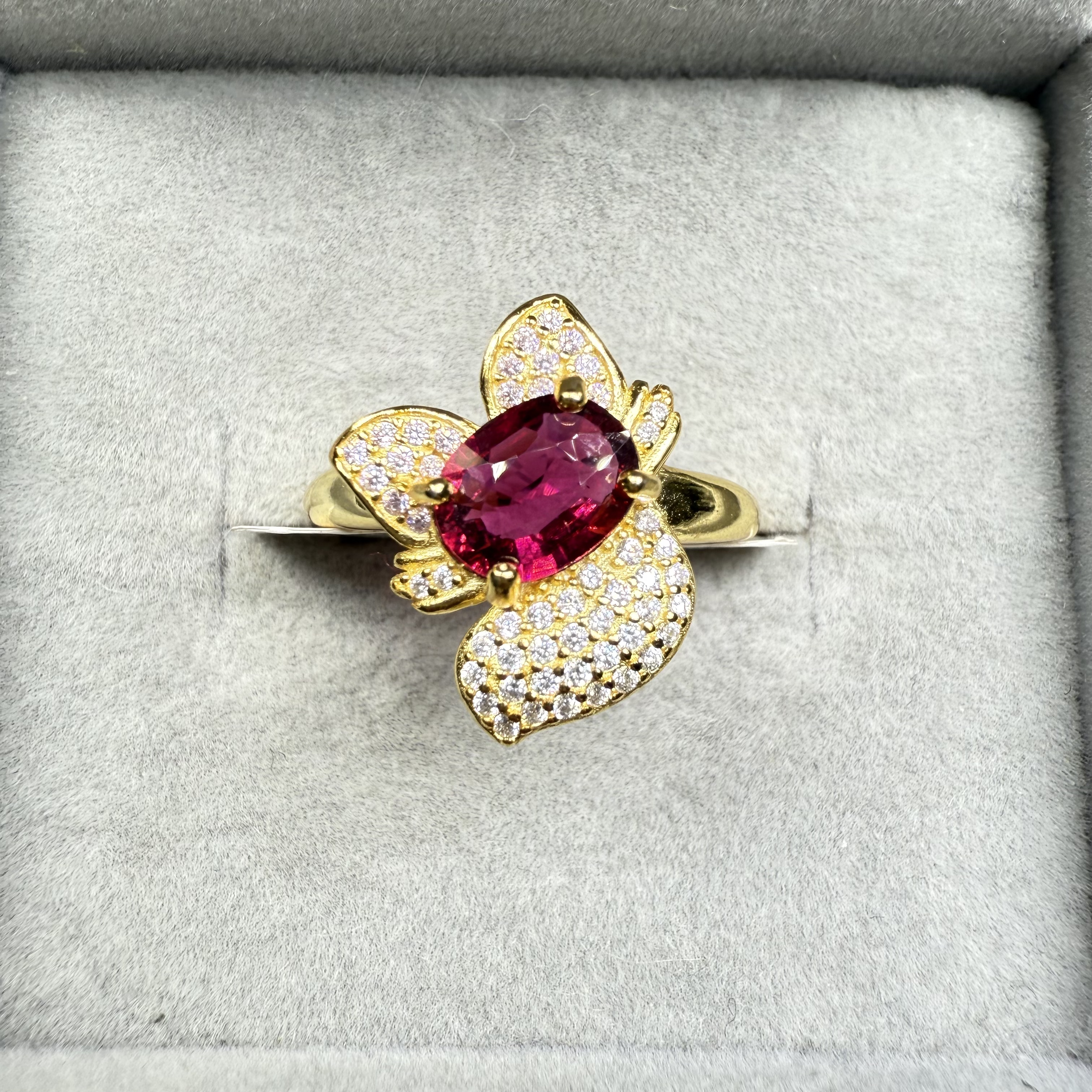 天然碧玺戒指福利