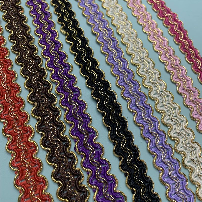 【三宝家】爆款 1.5cm金丝双S边手工DIY花边配件