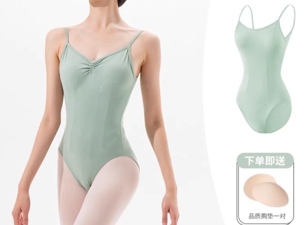 芭蕾舞练功服成人吊带舞蹈服艺考基训形体服体操服连体服美背训服