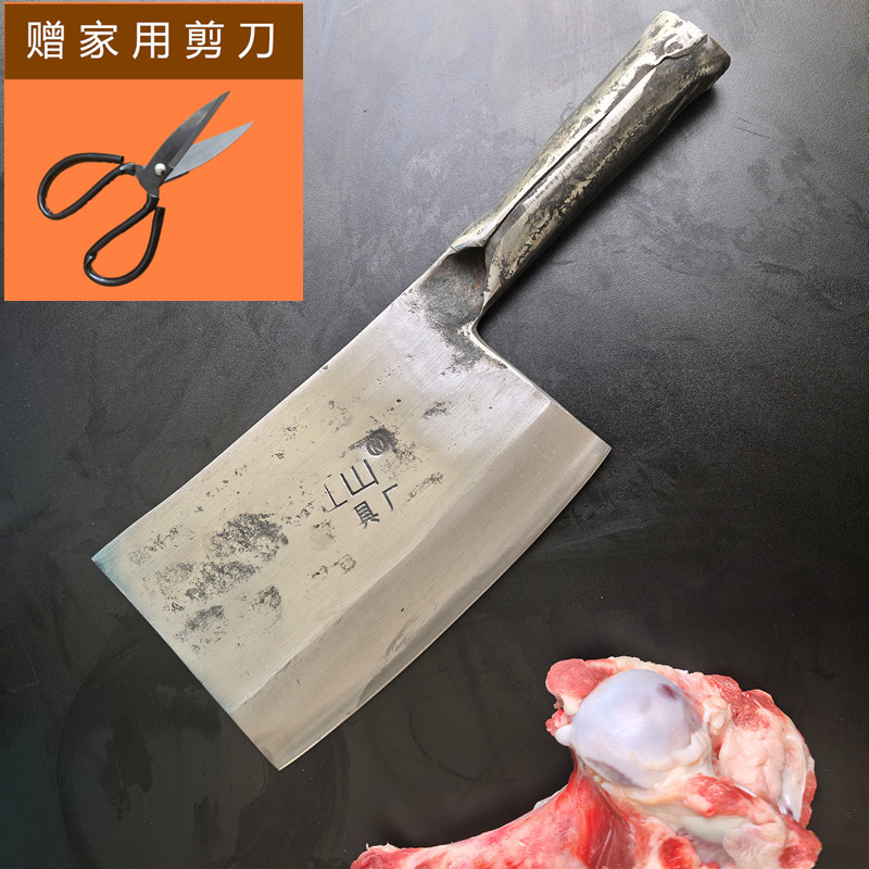 虹山厨用斩骨刀弹簧钢手工锻打家用砍骨刀商用剁骨专用刀加厚