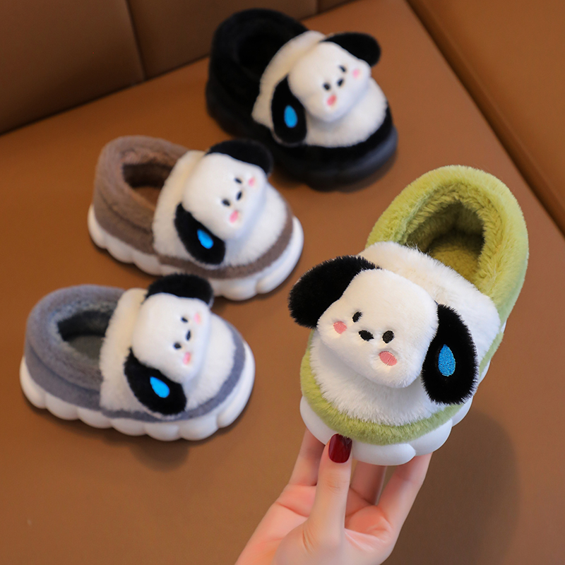 冬季新儿童棉拖鞋女童家居可爱卡通保暖防滑室内外宝宝棉鞋亲子鞋