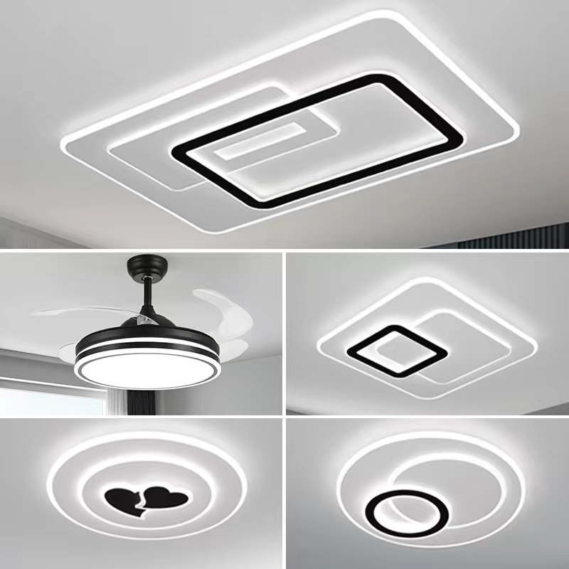 客厅灯新款简约现代餐厅卧室吸顶灯led超亮轻奢大厅灯具全屋套餐