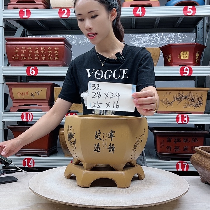 紫砂花盆紫砂花盆