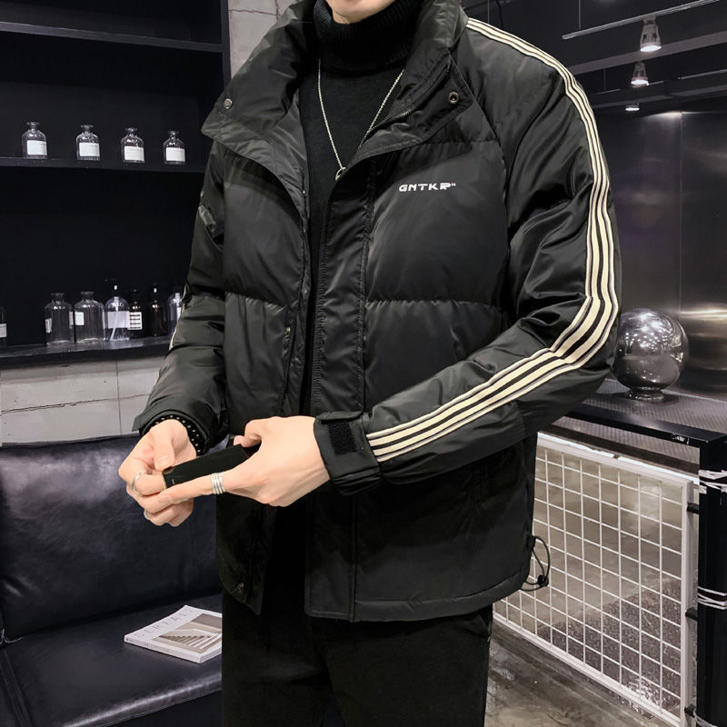 波司豋羽绒服男2023新款潮牌加厚男装短款立领潮流青年帅气冬装保