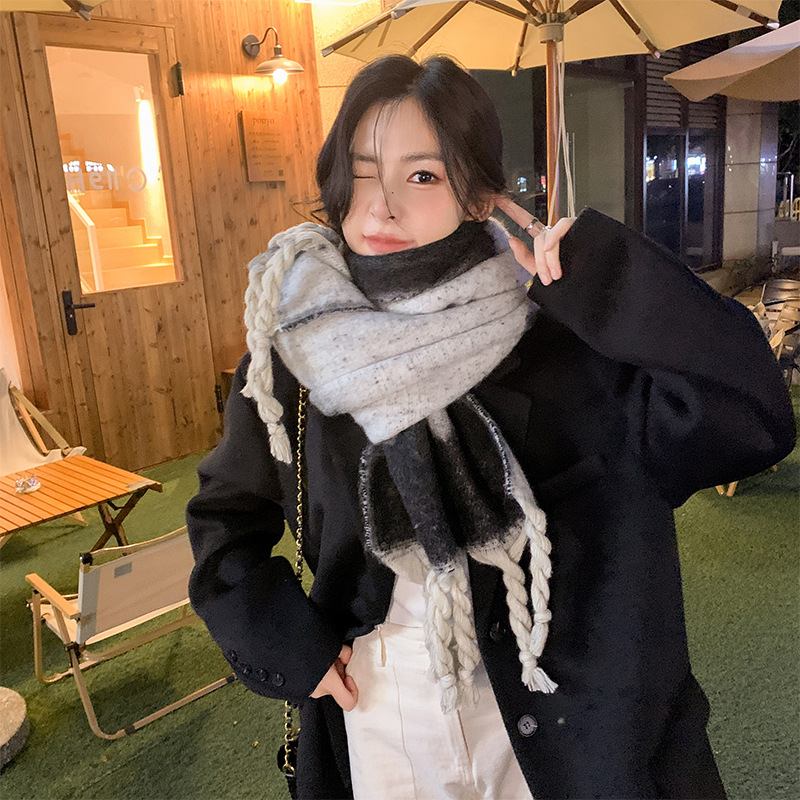 2023新款圈圈纱围巾流苏大披肩休闲户外保暖时尚百搭围脖女保暖