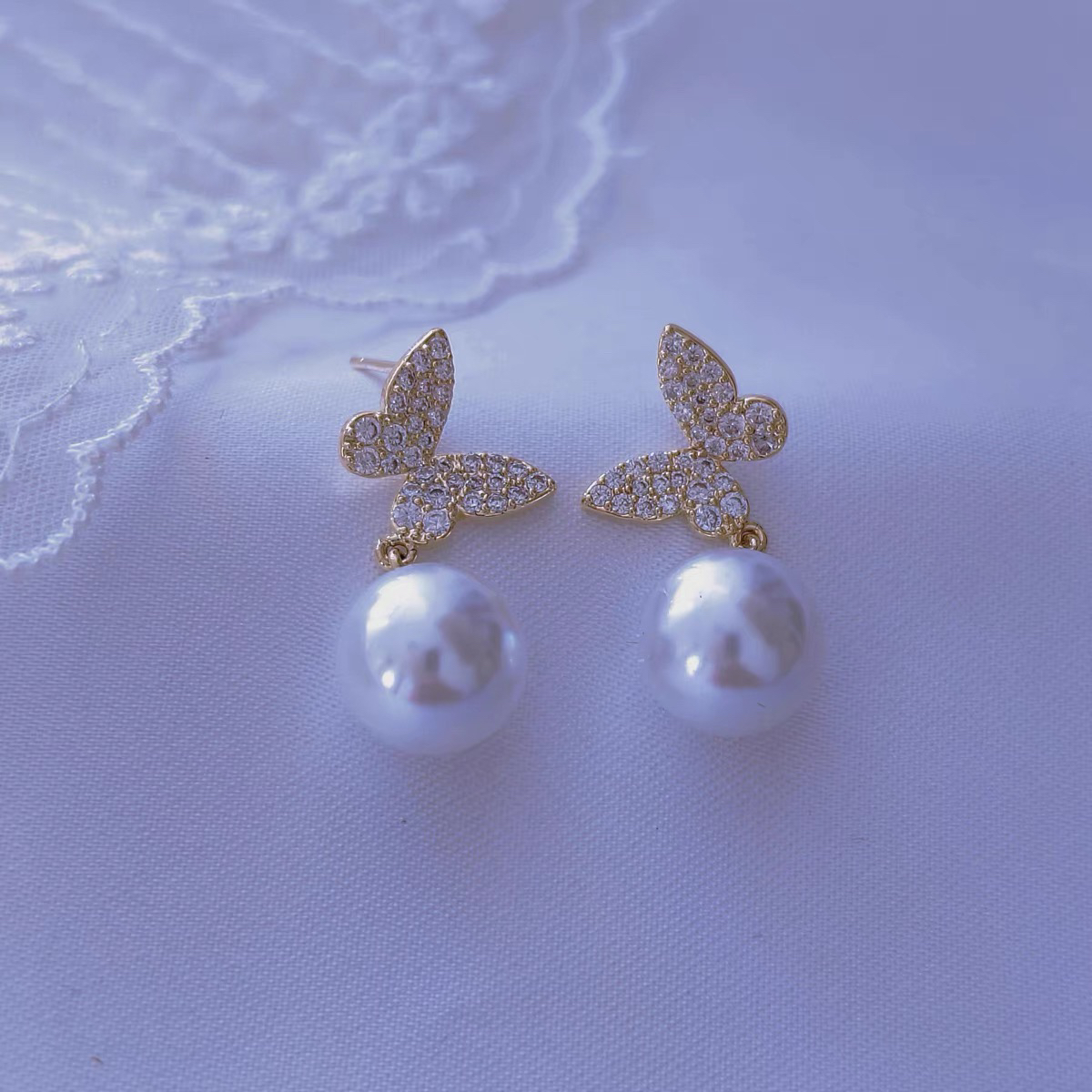 铜合金耳饰 【V29】气质轻奢百搭简约简约优雅精致网红设计师耳环