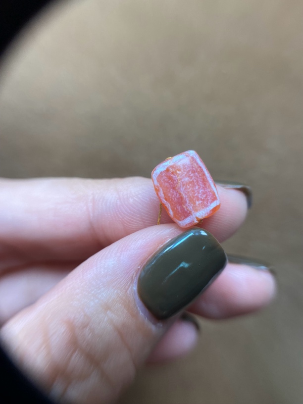 骠系奶皮红玉髓玛瑙