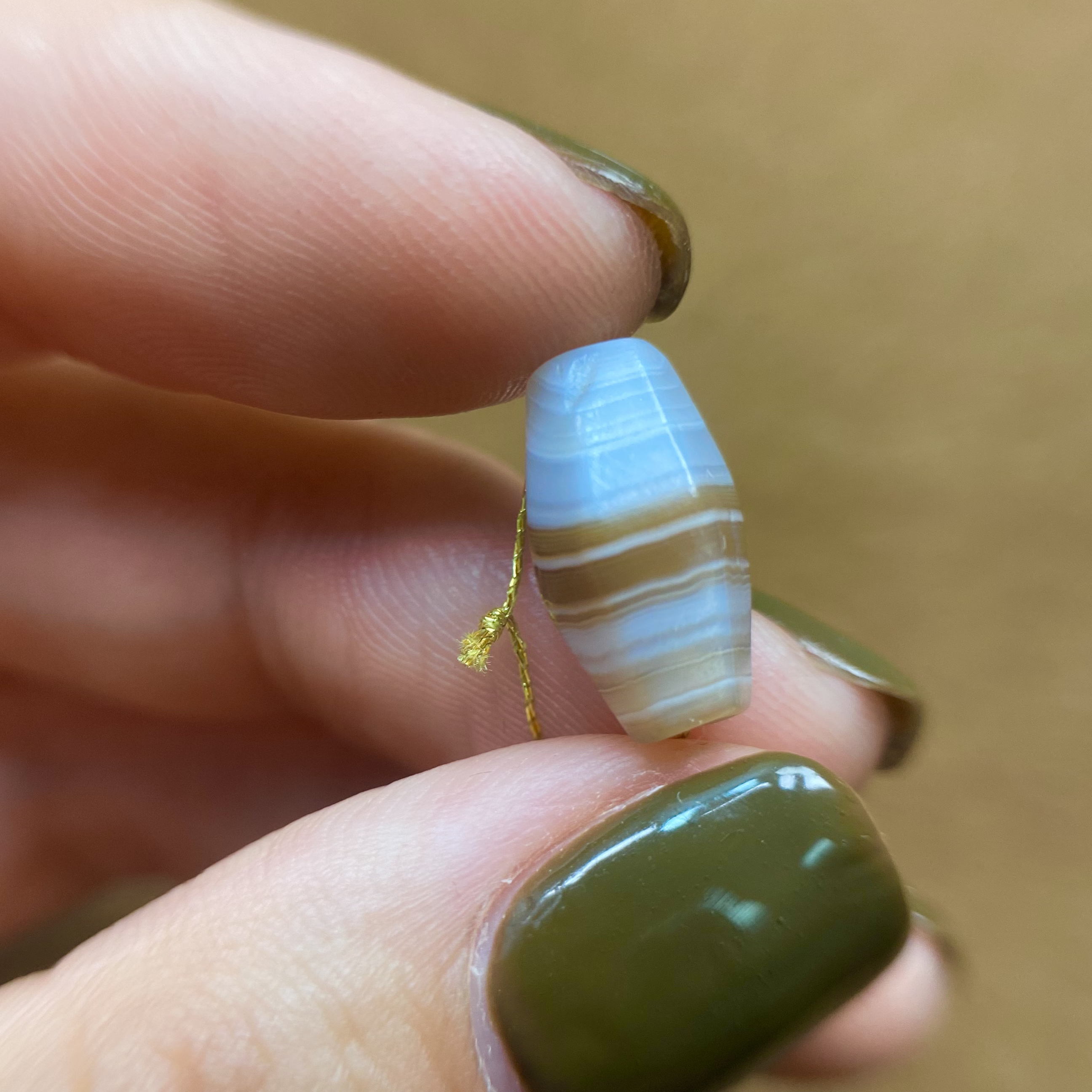 波斯多棱缠丝玛瑙尺寸8.1✖️14.2