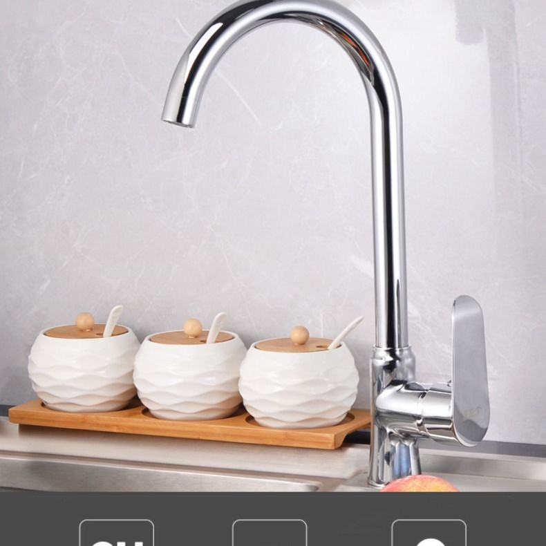 洗菜盆厨房全铜家用洗碗池不锈钢可旋转防冻混水阀两用厨房水龙头