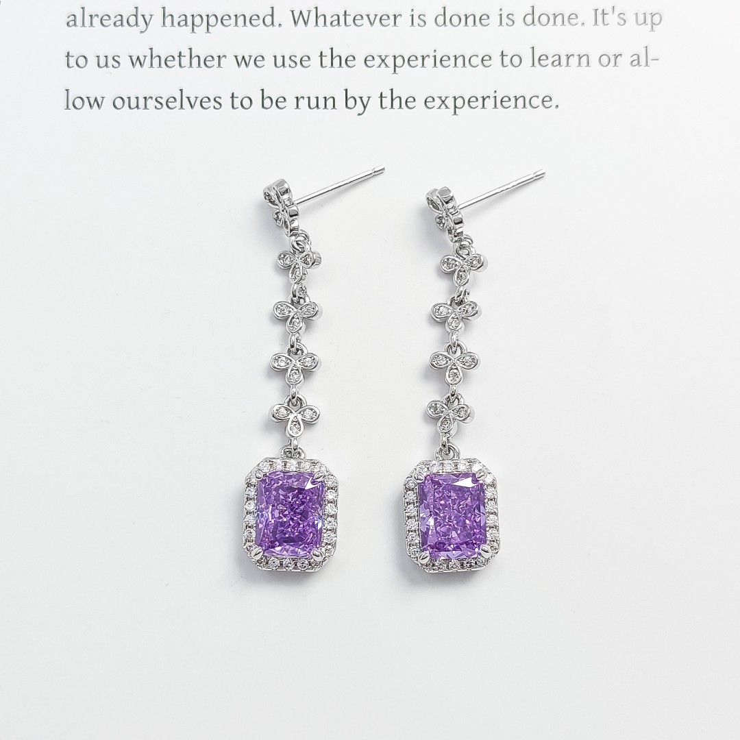 铜合金合成锆石耳饰 FXLM-54678 耳环欧美百搭简约气质时尚轻奢