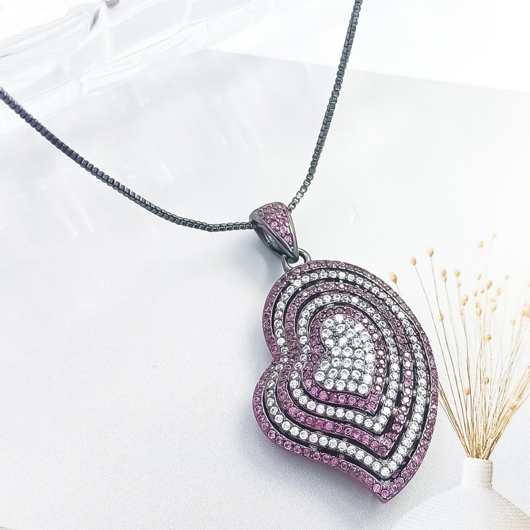 铜合金合成锆石项链 HSM-55068 项链百搭简约欧美时尚经典优雅