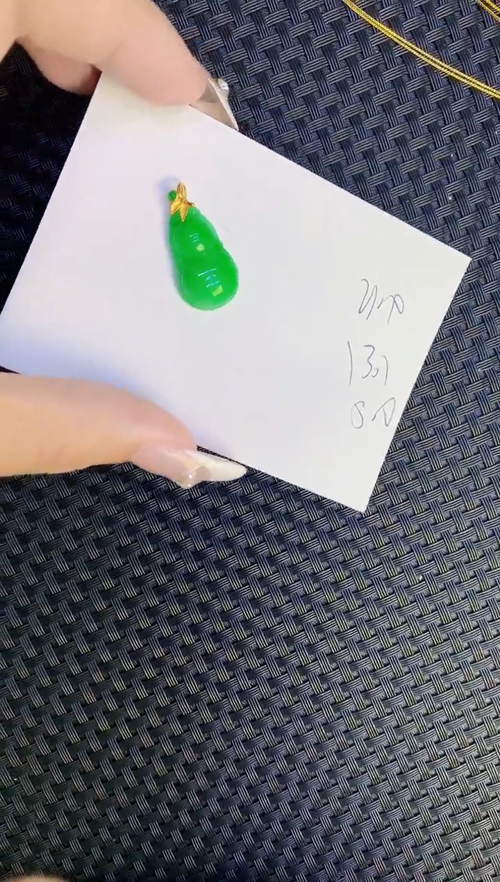 【闪购商品】翡翠颈饰18K金镶嵌1