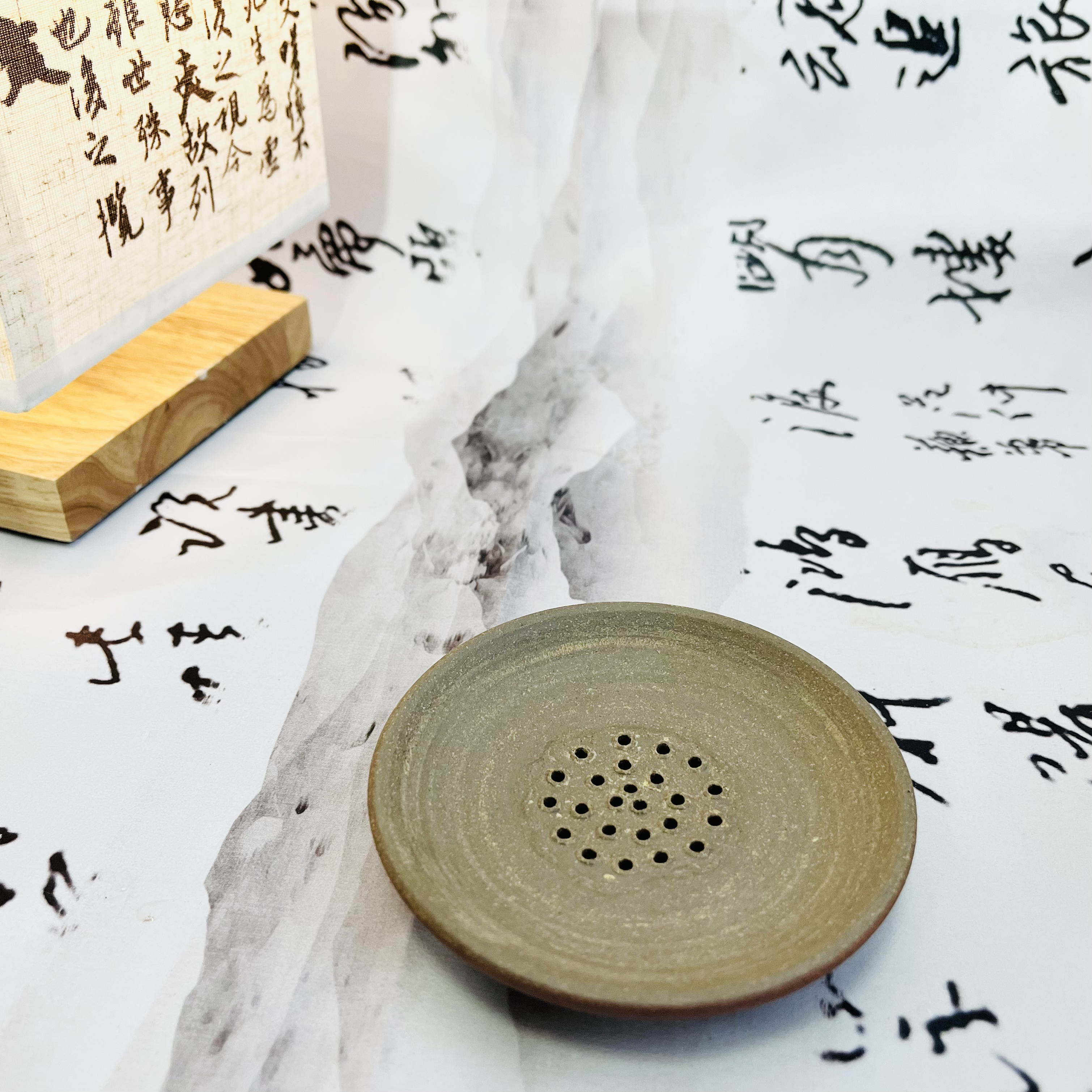 茶漏茶滤云南腾冲火山泥手工土陶过滤柴烧粗陶