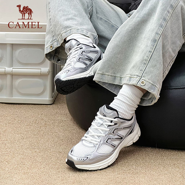 骆驼运动鞋追寻情侣网面透气男女慢跑鞋登山鞋百搭缓震复古休闲鞋