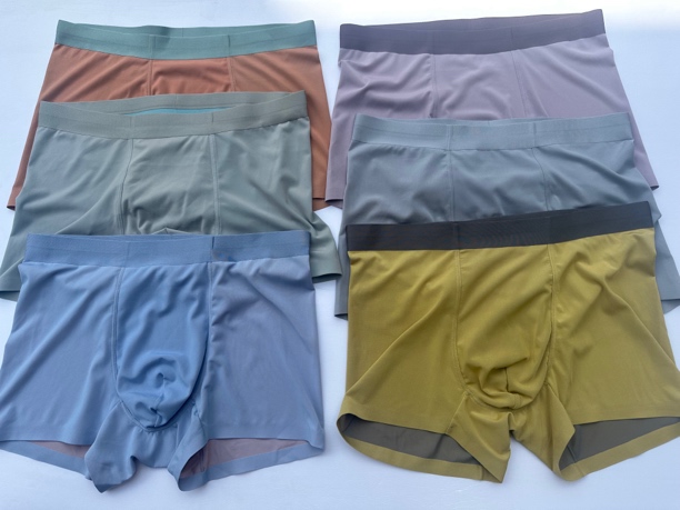 外贸好品 100支双面超薄裸感平角裤 亲肤透气 丝滑超薄 